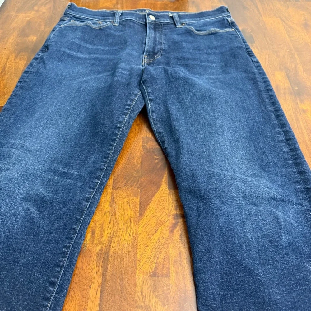 Lucky Brand‎ 363 Vintage Straight Mens Jeans 33x32* Dark Wash Stretch Denim Blue
